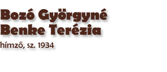 Boz Gyrgyn Benke Terzia, 1934, hmző