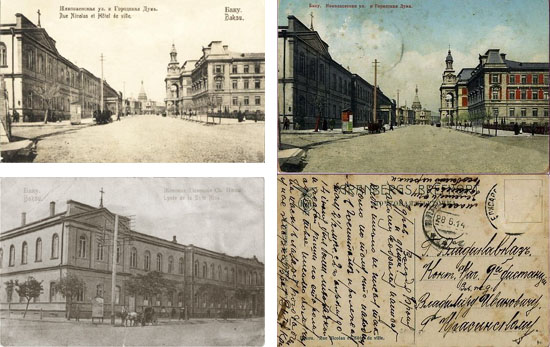 Old photo of central Baku, 1905