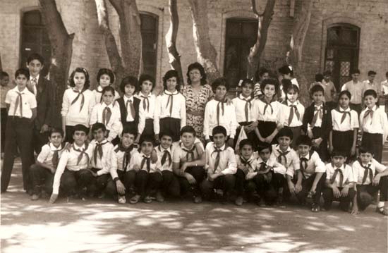 Baku public school No.132 courtyard, 1988