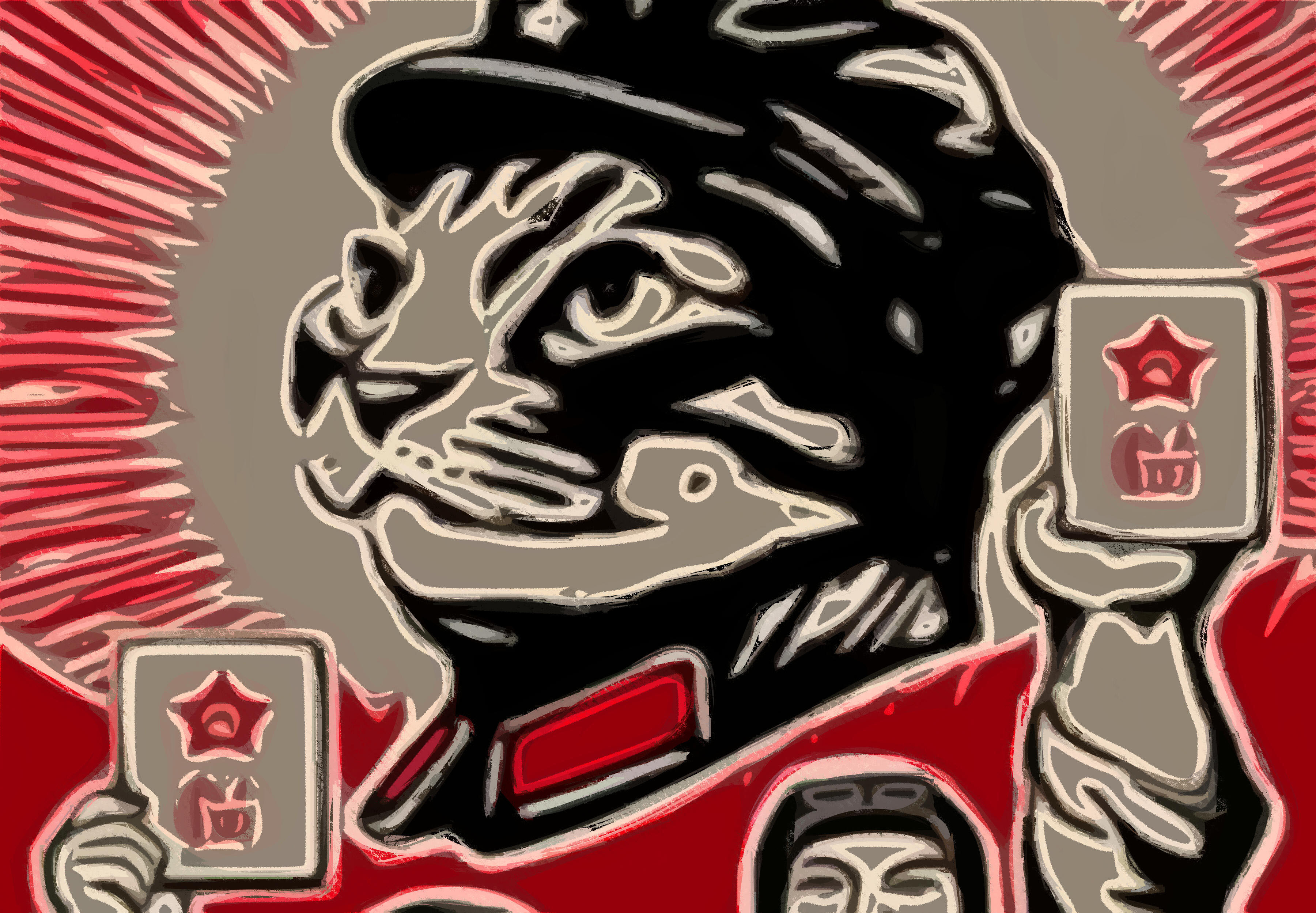 "Chairman Mao Meow cat meme China" Sticker by GarciaPayan Redbubble