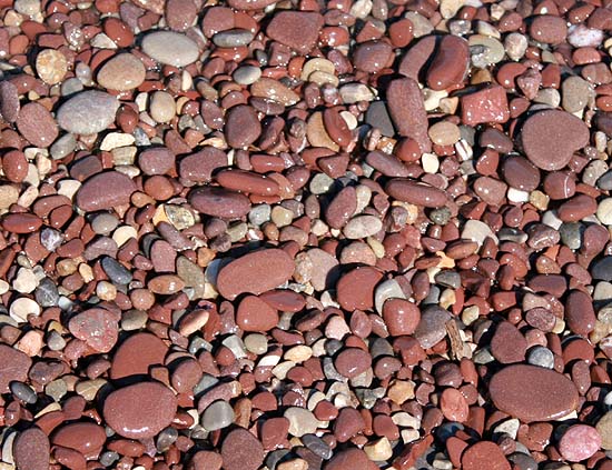 Pebbles on the seashore of Mallorca