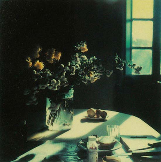 Monje Decir estudio mesa revuelta: Las Polaroid de Tarkovsky