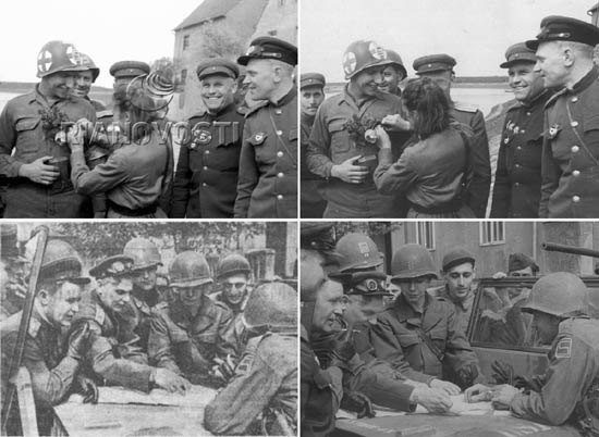 Photos of the similar scenes credited to Khomzor (left) and to Ustinov (right) differ by slight changes of the shooting angle. Were they working simultaneously or perhaps they shared photos for publications?